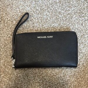 Michael Kors Black Wristlet Wallet